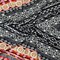 Red-Black-Multi Poly Aztec Printed Faille Woven Fabric By the Yard